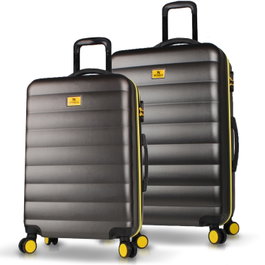 Zoozie Bags Juego de maletas de 2 piezas Antracita